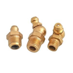 Cheap Female Connection 90 Degree Nipple Grease Fitting for White Grease Gun Nozzle and Customized Size Grease Hose for sale