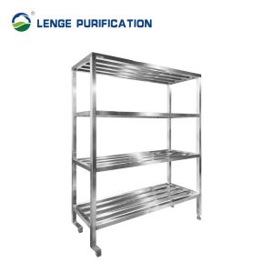 Clean Lab Warehouse Stand Pharma Storage Racks Stainless Steel Multiple Layer Customization