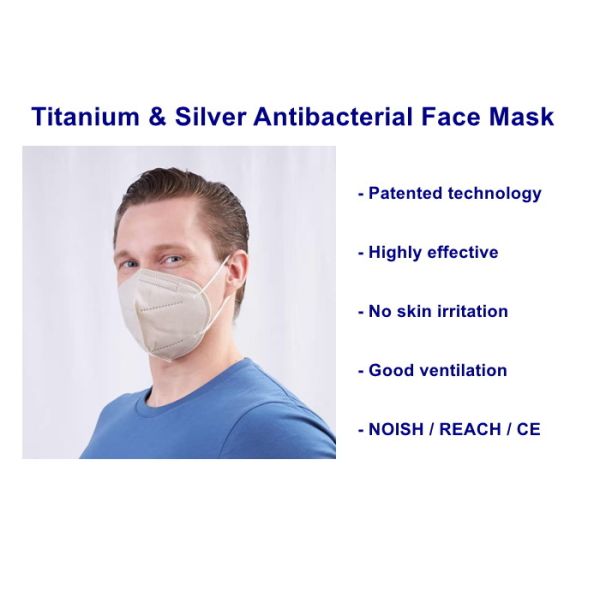 White No Pressing N95 Titanium Silver Antibacterial Dustproof Pollution Proof