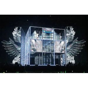 GS3.9 7.8G60T Grille Transparent LED Display Film Wan