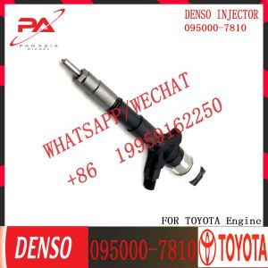 Diesel fuel Common Rail Injector Assembly 23670-30120 095000-7810 For Toyota