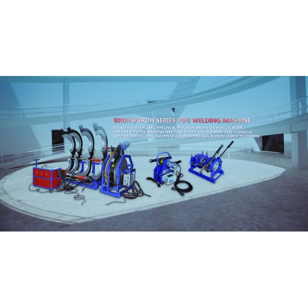 PP PVDF Plastic Pipe Welding Machine BRHD - 450 / 500 / 630 High Performance