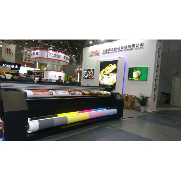 Quality 3.2m Width Flag Print Machine Large Format Plotter With High Speed wholesale