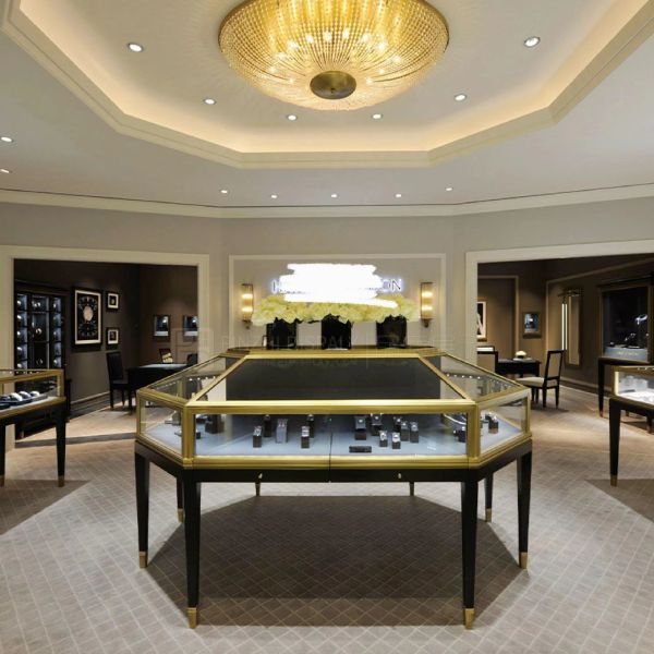 Quality Versatile Luxury Jewelry Counter Showcase Countertop Display Case Anti Rust wholesale