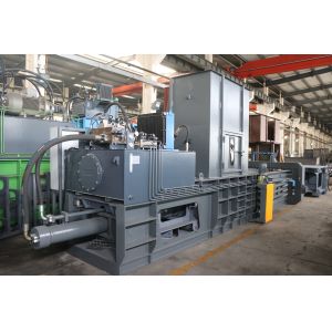 Plastic horizontal waste straw baler/compactor machine