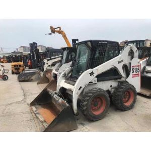 Original Color S185 Used Bobcat Skid Loaders Safety Operation In Good Condition