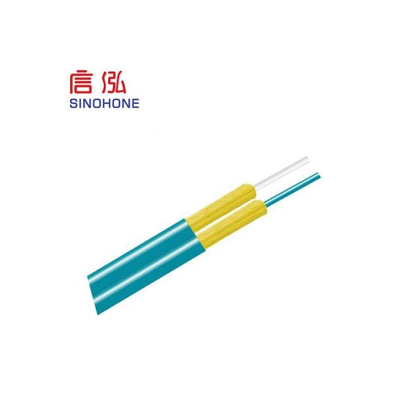 Quality Multimode Fiber Optic Indoor Cable , Dual Optical Cable Hydrolysis Resistant wholesale