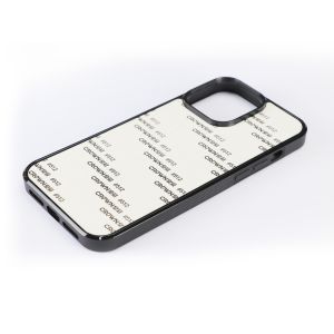 Back 1mm Depth Groove Phone Case With Inlay Leather Wooden Pc Acrylic Plate