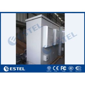 Three Bay Sandwich Steel Base Station Cabinet Outdoor IP65 With Heat Insulation