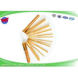 Durable EDM Threading Electrodes M8 Copper Thread Tapping 70 Mm Total Length