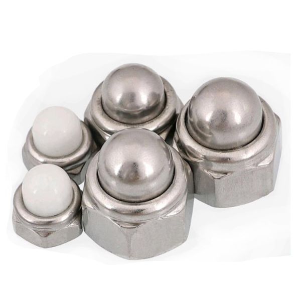 Prevailing Torque Type Hexagon Domed Cap Nuts With Nonmetallic Insert DIN 986