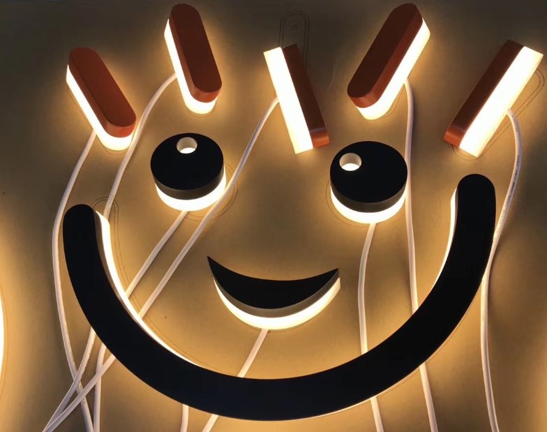 Programmable Backlit Smart Signs CE ODM Letter Box Acrylic