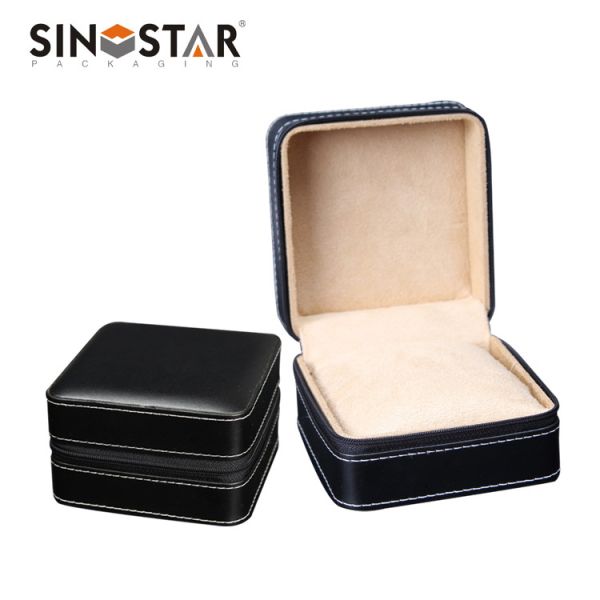Leather Watch Box For Watch Storage And Display OEM Order Accept And Lining
