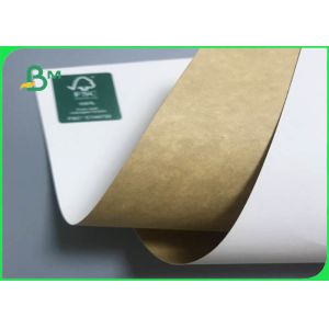 300gsm 365gsm FDA Clay Coated Kraft Back For Food Wrapping Box