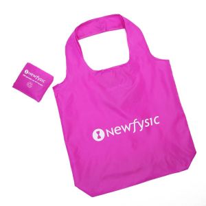 Large Advertising 210D 12x10cm Nylon Fold Up Tote Bag
