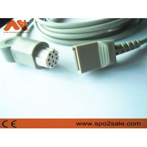 Datex Compatible IBP Adapter Cable For AS/3, AS/5, CC-104, Cardiocap CM-104,