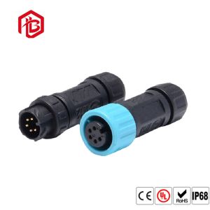 Ip68 A12 Nylon Aviation Pluggable Male And Female Plug Power Cord Self-Locking
