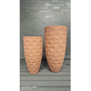 Round Fiber Clay Planter in Modern Style 7-8 Years Indoor Life Time and Weather