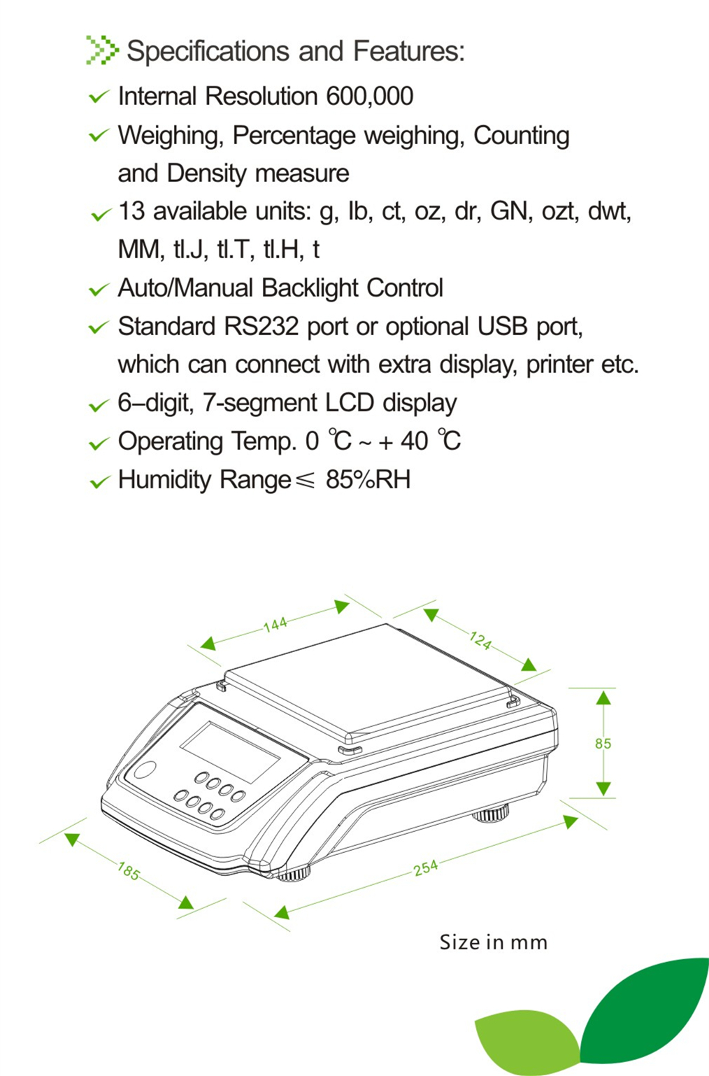 HT-S Series Electronic Balance / Fabric Weight Balance HT-3000S