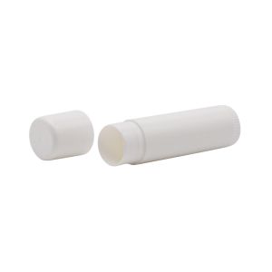 China Empty 17g White Lip Balm Tube Deodorant Stick Container In Stock With Low Moq on sale