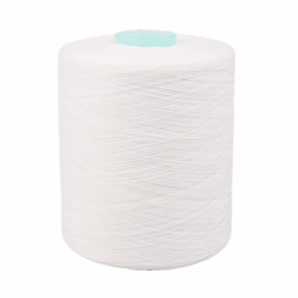 45/2 Raw White High Tenacity 100% Polyester Spun Yarn For Sewing From China