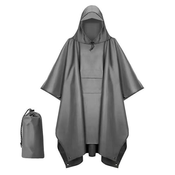 Polyester PU Coating Military Poncho Raincoat Waterproof For Outdoor Activities And Travel