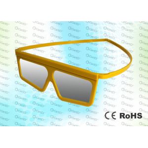 Cheap Master Image Cinema Plastic Yellow Circular polarized 3D glasses for sale