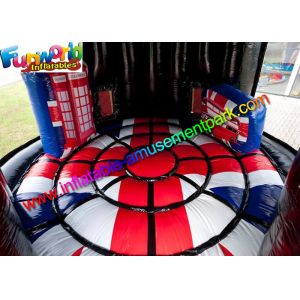 Flag Disco Party Commercial Bouncy Castles Full Painting For Kids