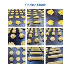 Full Automatic Snack Cookie Depositor Extruder Dough Making Machine