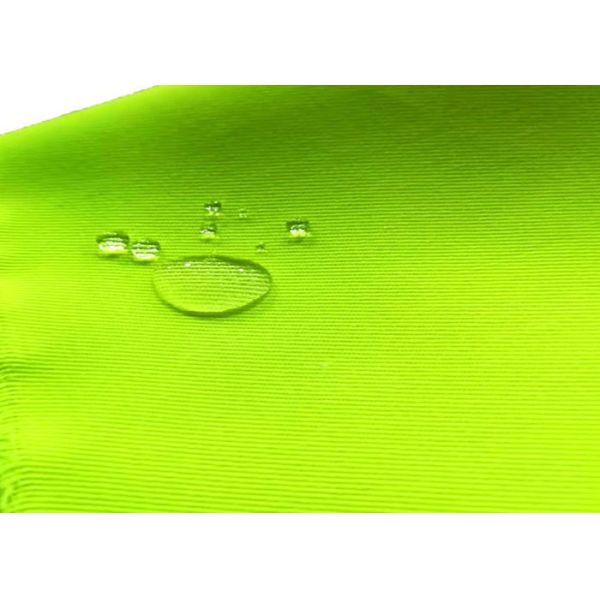 perspirant Flourescent Yellow Water Resistant Fabric Sanitation Workers Tooling Fabric