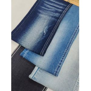 China Woven 8.5oz High Spandex  Twill Style Denim Fabric 10S For Jeans Ready Stock on sale