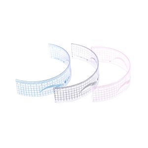 Super Soft Plastic Permanent Makeup Tattoo Eyebrow Ruler 14cm 8cm