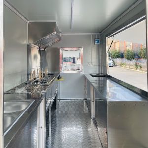 Three-Wheel Dining Cart for Serving Snacks Milk Tea Cold Drinks Fried String and