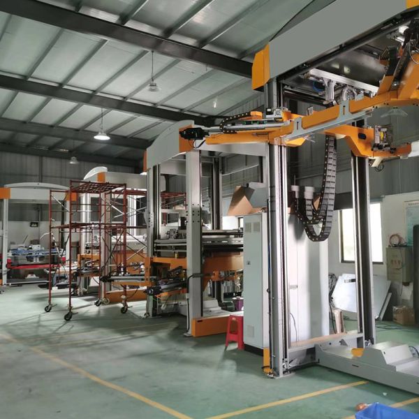 Automatic Food Packing Machinery Packaging Equipment Glass Bottles Cold Stretch Packaging System