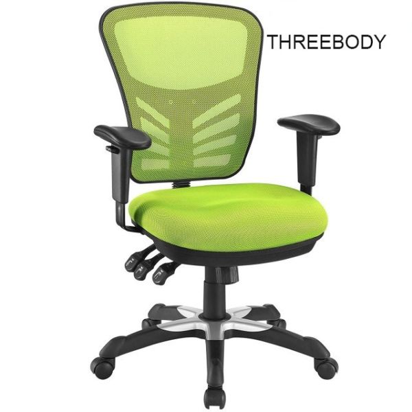 Quality Green Ergonomic Mesh Office Chair , Computer Gaming Mesh Back Office Chair wholesale