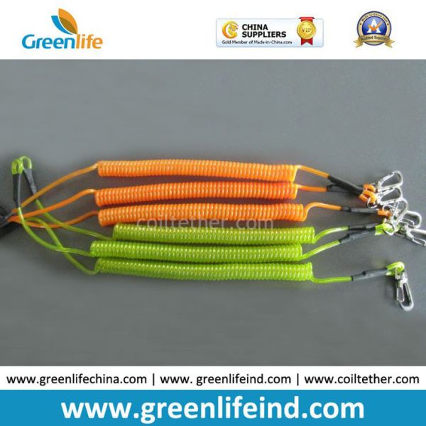 Quality Colored Steel Spring Coil Tether Protective Lanyard Holder wholesale