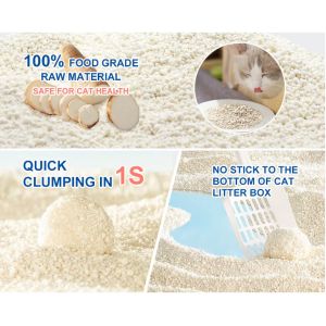 Cassava Cat Litter Sand Customized Dust Free Flushable Eco Friendly Custom