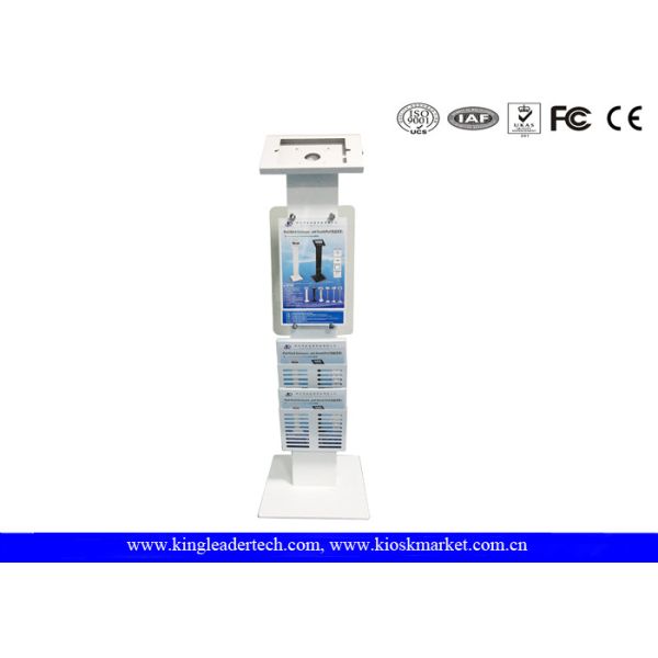 Quality Lockable Kiosk Freestanding Secure Ipad With Logo Panel Leaflet Rack wholesale