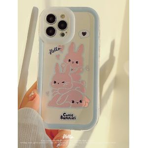 Slim Shockproof Phone Cases Pink Rabbit Iphone 15 Apple Phone Case