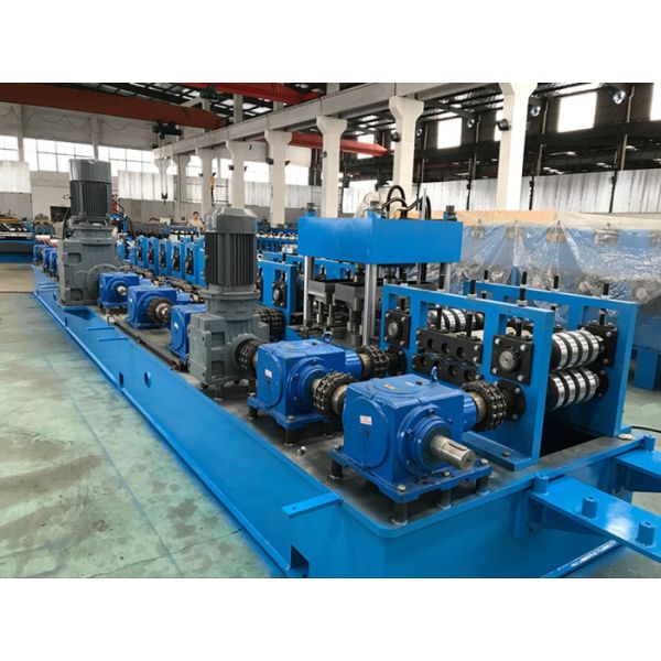 2.0 - 5.0mm Steel Purlin Roll Forming Machine with Gear Box Wire - electrode