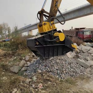 Excavator Hydraulic Crusher Bucket for Rock Stone Concrete Crushing Demolition