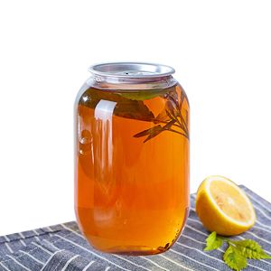 700ml Transparent PET Bottles With Aluminum Easy Open Seal For Carbonated Drinks