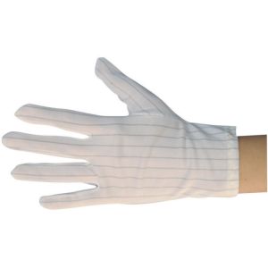 High Dexterity 10e10 Ohm Polyester Cleanroom ESD Hand Gloves