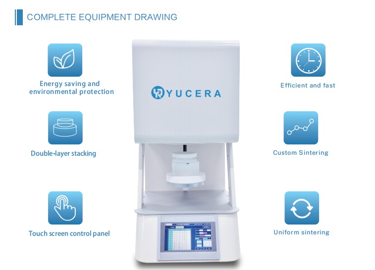 Yucera F10+ Zirconia Dental Sintering Furnace - High-Quality Sintering for All