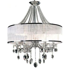 Flush mount chandelier Lighting With Lampshade (WH-MC-02)
