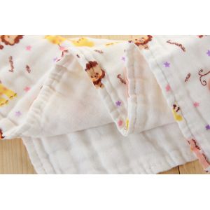 Infants Grade Crepe Swaddle Gauze Fabric Three Layer Keep Warm