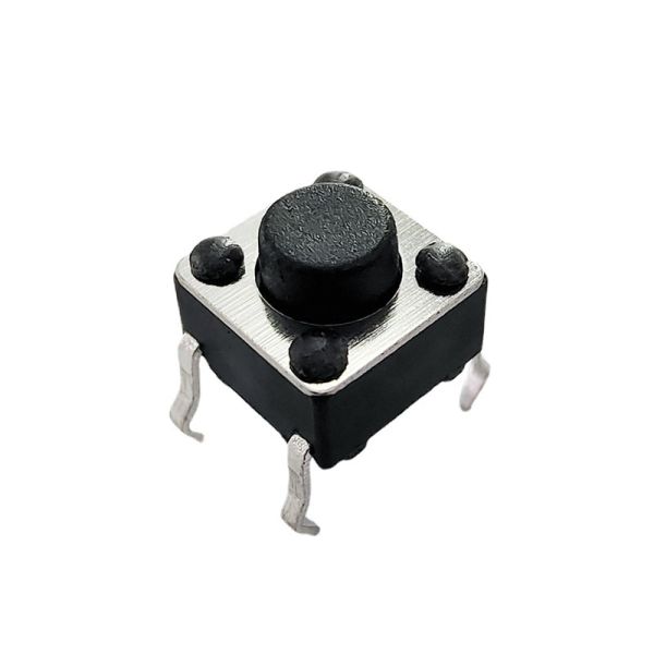 6*6 Tact Switch 4 Pin Copper Foot Copper Cover Vertical DIP Type For Remote Control