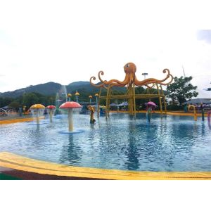Mix Color Interactive Water Park Playground For Hotel Swimming Pool