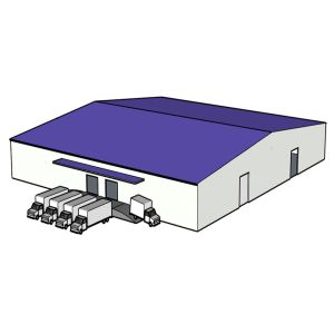 Fabricated Steel Frame Structure Prefab Workshop Peb Warehouse Easily Disassembl