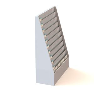 Multiple Layers Sloped MDF Greeting Card Display Stand